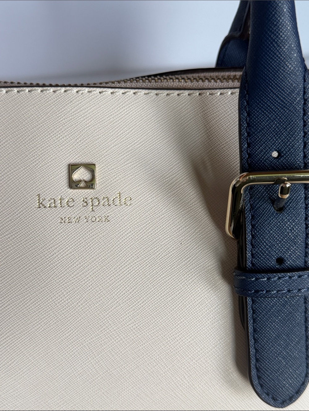 KATE SPADE New York Cove Street Pippa Satchel Pebble French Navy Leather - Picture 9 of 16